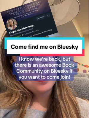 I know TikTok is back, but I am also loving the book community on Bluesky! Come follow 🫶🏻 #bluesky #BookTok #bookcommunity #socialmedia #tiktok #followparty  