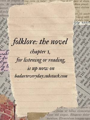 ...ANYWAYYYY...folklore the novel, chapter 1, based on the song seven, is up now on substack.  I'm aiming at a chapter a week, delivered to your inbox on weekend mornings to enjoy with your coffee.  Come on over to @substackwhere I am much less worried about suddenly disappearing.  #folkloretaylorswift #folklorethenovel #taylorswiftbooks #booktok #substack #newsletter