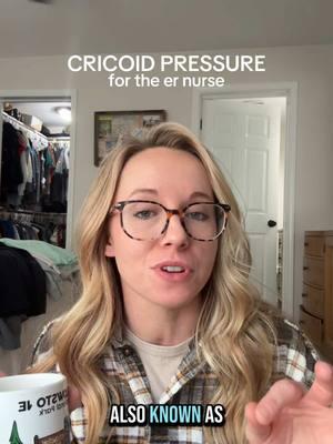 Cricoid pressure #nurse #ernurse #nursetips #newgrad #newgradnurse #nursetok #fyp #nurseeducation 