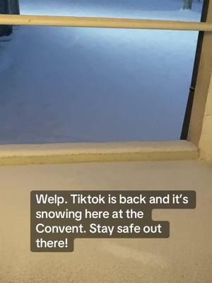 Glad to be back on TT but not sure how long it will last, so I al glad for IG and YouTube just in case. Nice to see you all again! #nuntok #nuntokisthebest #episcopal #AChangeofHabitBook #convent #genx #keeptiktok #fypシ #monastic #spiritual #progressivechristianity #snow