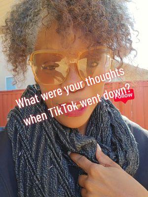 Replying to @concreteroseofficial What did the app going down make you think about? I missed yall....😂 #over50sideoftiktok #dontwaittolive #relationshipadvice #startingoverat50 #gettingunstuck #womenstransformationcoac #over50 #over40 #over45tribe #helpingwomenover40wininlife #over40creators #THEAGENCi #datingafterdivorce #findyourpurpose 