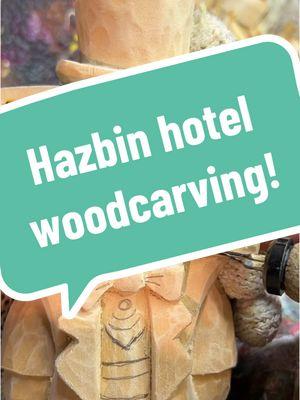 Hazbin hotel vox woodcarving! #hazbinhotel #vox #woodcarving #weresoback! #viral #fypシ゚viral #hazbinhoteledit 