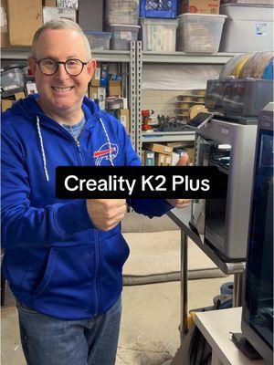 Papa Printer just added a Creality K2 Plus to the print shop! What should he print first?? Also, GO BILLS 🏈 #3dprinting #3dprinter #creality #crealityk2plus #crealityender #3dprintfarm #newtechnology 