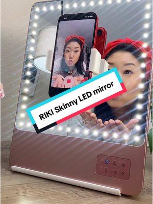 RIKI Skinny let’s you snap, film or stream with its magnetic phone holder and Bluetooth capabilities ❤️ #rikilovesriki #rikilovesrikimirror #bluetooth #makeupmirror #vanitymirror #mirror #ledmirror #beautytools #beauty #makeuptools #techgadgets #influencer #contentcreator #vlogging #GRWN #streaming #livestreaming #selfie #lighting #ValentinesDay #giftideas #giftsforher #TikTokShop @rikilovesriki  