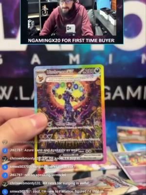 UMBREON SAR pulled from Prismatic Evolutions by Andres for one of our lucky FanaticsLive customers! Come check us out for more hits like these! #livebreaks #tcg #pokemon #pokemontcg #pokemoncards #onepiece #onepiecetcg #tradingcards #tradingcardgames #mtg #magicthegathering #weissschwarz #weissschwarztcg #prismaticevolutions #godpack