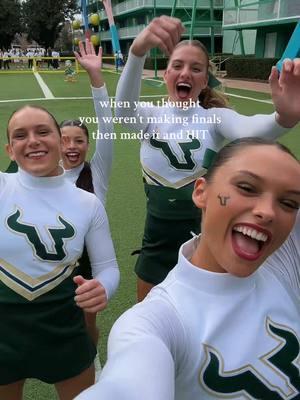 BEST FEELING!!🤍 #nationals #relatable #ucanationals #cheer #collegecheer #usfcheer 