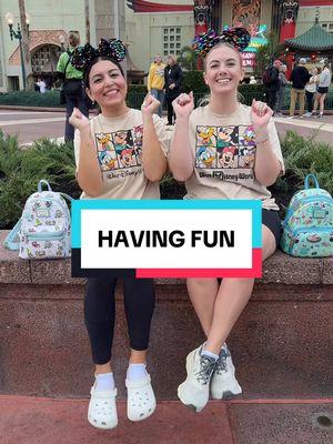 It’s always the most fun to spend the day at Disney with your bff! #hs #hollywoodstudios #disneyparks #disneyadult #disneyadults #disneycontent #mcg #mycomfortgear #disneybestie #disneybesties #disneypark #disneyparks #disneytiktok #loungefly @Loungefly @MyComfortGear 🥹💙 