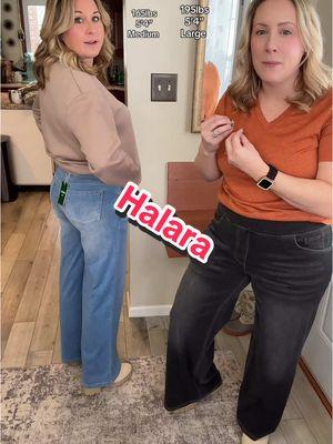 Replying to @SusansTikTokThings loving our @Halara_official wide legs jean. #halara @Kelly Wells #halaraflex #jeans #winterfinds #ttslevelup #tiktokshopcreatorpicks #TikTokShopFashion #fashionlookbook #seasonalgems #lovelanguage #tiktokshopjumpstart #tiktokshopjumpstartsale  #womensfashion #fashiontiktok #fashiontrends #clothing #fashion #fitcheck #OOTD #mombod #midsizefashion #midsize #midsizegirly  #FashionistaFaves #sizeinclusive #sizeinclusivefashion #sizeinclusiveboutique