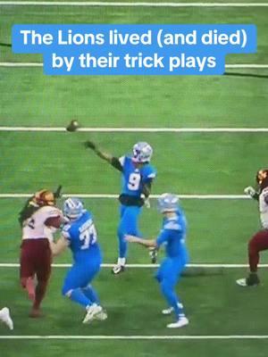 Poor Lions man #nfl #nflfootball #football #sports #lions #commanders #benjohnson #jaredgoff #trickplay #NFLPlayoffs #playoffs #divisionalround #deanotalkssports #fyp #explorepage #film #analysis 