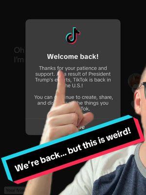 We are back! But isn’t this weird??? #tiktok #techtok #ianstech  