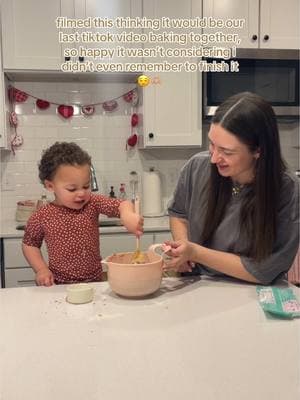 tip when baking with a toddler: have the ingredients premeasured out it’s life changing😅👏🏼 his pjs are @Rylee + Cru 💘💌 #bakingwithkids #toddlermom #toddleractivities #toddlertok #ryleeandcru #montessoritoddler 