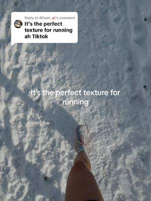 Replying to @Allison 💅🏻 do you hear that crunch? #runtok #snowrunning #marathontraining 