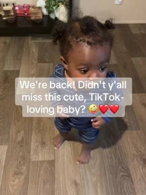 #creatorsearchinsights We're back! Didn't y'all miss this cute, TikTok-loving baby? 🤪❤️❤️ #cutebaby #babiesoftiktok #we #back How cute is he?? #foryoupage #viralvideo #trendin #cutebaby #socute #heyyy #cute 