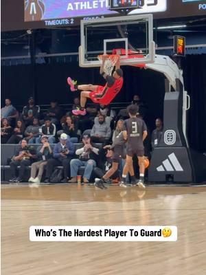 Who’s the hardest player to guard?? #ajdybansta #tyranstokes #hsbasketball #kiyananthony #hoops #NBA #eybl #ncaabasketball #college #hooper #ballislife #dunk #shifty #meleekthomas