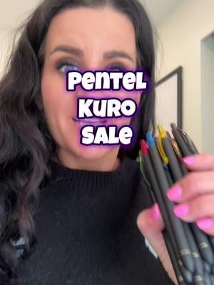 These pens are so nice and you rarley see them go on sale.  #pentel #pentelkuro #pens#gelpens #stationery #pentok 