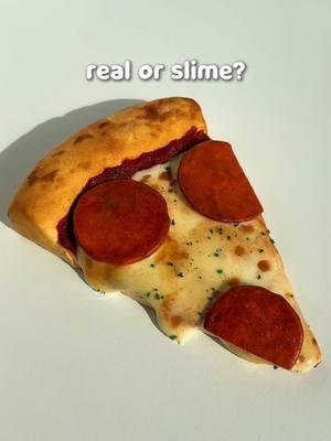 real or slime 🍕 did you guess correctly?  #realorslimechallenge #realorfake #slime #asmr