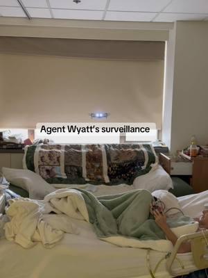 Day 62 in the hospital, and Agent Wyatt’s spy HQ is in full swing. Armed with his weapon of distraction…he’s running covert missions like “Operation Sleeping Dad” snapping incriminating shots of his target mid-snooze 😂 #littlewishes #hospital #hope #pediatrics #drone #spy #wish #nurses #childlifespecialist #joy