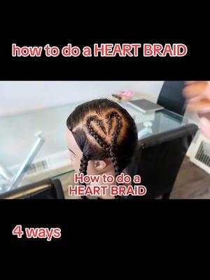 how to do a #heartbraid 