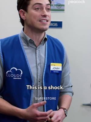 You are now one of my elite employees!! 😁 #Superstore is streaming now on Peacock. #JonahSimms #BenFeldman