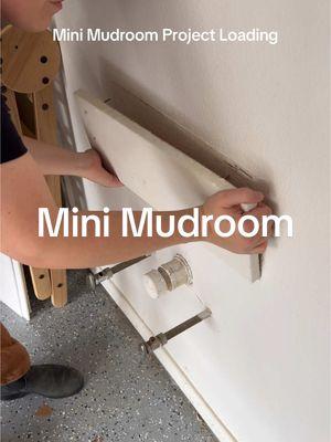 Is this thing on? Mini Mudroom Project loading!!! After the dollhouse we can’t stop building small things… am I right?  #mudroom #diyproject #diyer #diyprojects #womenempowerment 