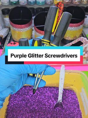 Replying to @katechenaille  Let's glitter screwdrivers purple! 💕✨️🥰 #glitter #tools #handmade #crafting #tutorial #screwdrivers #DIY 