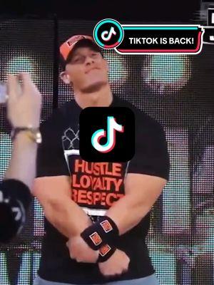 That #TikTokBan lasted all but 5 seconds, had us in the first half though... 😅 #TikTok #TikTokIsBack #WelcomeBackTikTok #fy #fyp #WWE #RoyalRumble #JohnCena #TripleH #WWEMemes #WWEEdit #WWEFan #WWETikTok #ProWrestling #ProWrestlingFan #ProWrestlingTikTok 