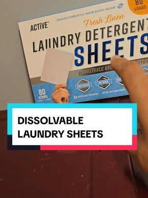 Dissolvable laundry sheets. #laundrysheets #dissolvablelaundrysheets #laundryaccessories #newyearnewaura 