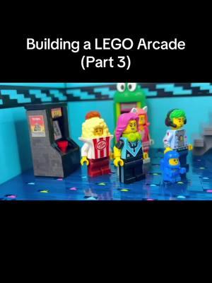 Building a LEGO Arcade (Part 3) Video by The B3 #lego #arcade #legobuild #legobuilds #legomoc #legomocs #legotiktok 