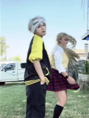 We couldn’t take anything seriously and we still can’t @VI <3 #souleater #soulevans #souleatercosplay #makaalbarn #makacosplay #souleatersoulevans #fyp #socalcosplayer #soulevanscosplay 