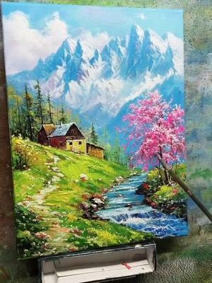 How to draw beautiful scenery with acrylic#sceneryvideosy #sceneryvideos #beautiful #acrylic #acrylicnails #acrylicpainting #scenery #drawings #acrylicnail #natureathome #draw #naturephotography #illustration #sceneryvideosy