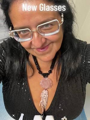 #Newglasses #curvesarebeautiful #curves #curvytiktok #fyp #curvy #plussizetiktok #plussize #plussizefashion #haveagoodday #champagne #cheers #finethingsinlife 🥂#🍾#hazeleyes #rosequartz #rosequartznecklace #rosequartzcrystal #rosecrystal #beautiful 