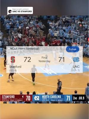 Replying to @matt JAYLEN BLAKES IS THE HERO AS STANFORD TAKES DOWN UNC🔥 (via:StanfordMBB/TW) #stanfordbasketball #gamewinner #buzzerbeater #stanfordcardinal #collegebasketball #collegehoops