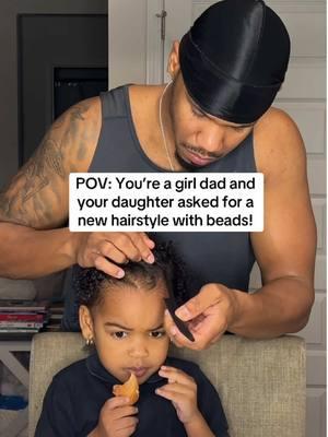 Dad’s hair salon is back! As usual, Tori wanted beads and, as usual, I gave her what she wanted. #hairstyles #kidhairstyle #hairinspo #girldad #haircare #girlhairstyle #daddydaughter #hair #dadsoftiktok #beads 