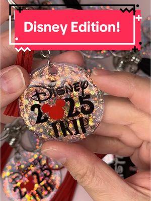 Make a keychain with me, Disney Edition!  #acrylickeychain #resinkeychain #acrylic #resin #resinpour #resinart #smallbusinessowner #supportsmallbusiness #SmallBusiness #smallbusinesscheck #like #tiktok #tiktokmademebuyit #tiktoktrending #trending #fyp #foryou #foryoupage #holographic #white #red #black #creative #create #art #artistsoftiktok #sparkle #sparkley #glitter #glitterkeychain #disney #family #vacation #familyvacation #souviner #bellalofacreations 