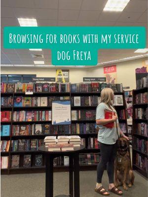 Self care day, browsing the bookshelves with my service dog Freya #malinois #malinoisoftiktok #servicedog #BookTok #bookshopping #barnesandnoble #books #servicedogsoftiktok #servicedogtasks #servicedoglife #blackpiratepupco 