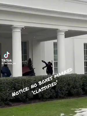 So, #movers are moving #presidentbiden out of the #whitehouse notice what isn’t seen? #classified #biden #potus #fyp 