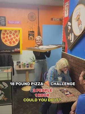 Could you do it? Tag your teammate 📍 @SuperMario'sPizzaLV @Super Mario's Pizza Master Beardmeatsfood and i battled this biggest pizza 🍕 in Vegas and were the first team to defeat it! Challengers have one hour to eat and try to defeat this massive pizza challenge. If you win you get the pizza free $50 gift card Wall of fame And a t shirt Could you do it? #foodchallenges #foodiee #vegasfoodie #pizzatime #pizzachallenge #beardmeatsfood 