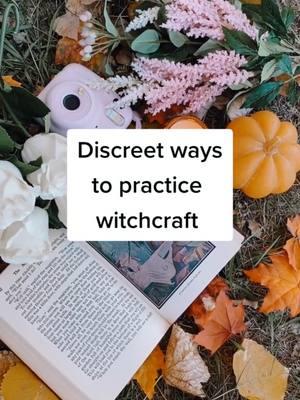 It's not always safe to practice openly, so here are some discreet ways. Put your other suggestions in the comments! 😊 #repost #witchtok #pagantok ##newwitch #novicewitch #babywitch