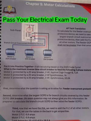 Stop struggling with Motors questions on your license exam!  Let the study book help you so you can pass your exam!  #wkhk #whackhack #thebasementking #residentialelectrician #journeymanelectrician #sparkylife⚡️💡 #masterelectrician #electriciansoftiktok #commercialelectrician #sparkylife⚡️ #fyp #book #study #test #learn 