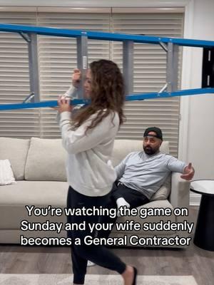 I didn’t know NFL stood for ‘No Free Life’ on Sundays! 🏈 🔨 🪜 #fyp #wifelife #relatable #sundayfootball #DIY #marriagehumor #wifetoks #sundaysareforme #wifeproblems #marriedlife #letmewatch #wifewinsagain #wivesbelike #funnyvideos #marriagetoks #funnyreels #younesfamily