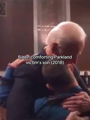 no matter your beliefs, the world needs more empathy. 💙 #joebiden #parkland #empathy #son #hopecore #hugs #family #kindness