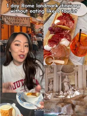 Just because you’re exploring the landmarks doesn’t mean you have to eat like a tourist #rometravel #travelitinerary #thingstodoinrome #romefood 