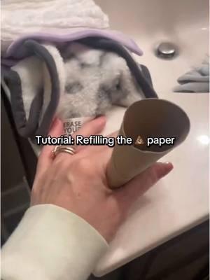 When you walk in the bathroom and find the dreaded empty toilet paper roll….dont worry I’m here to save the day with this tutorial on how to actually put a new roll of toilet paper on! Yes it’s a real life skill! Watch and learn, because clearly some people need a reminder. No names. #toiletpapermaster #toiletpaperfails #householdhacks #momhumor #keepingitreal #everydaystruggles #thatmomlife 