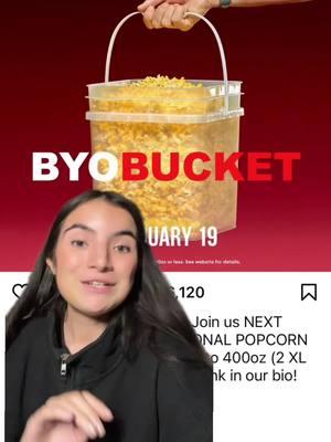 @Cinemark #nationalpopcornday #byobucket #cinemark #popcorn #movietheater #movietheatersnacks 