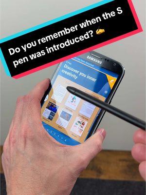 Do you remember when the S Pen was introduced?  #samsung #galaxynote #spen #galaxys24ultra #2011 #phablet #tech #ianstech #retro