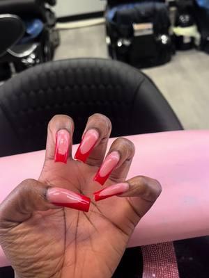 #nailtech #atlnailtech #redfrenchtip #valentinedaynails 