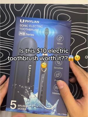 I definitely think this is the best $10 electric toothbrush you can buy #electrictoothbrush #toothbrush #hygeinetips 