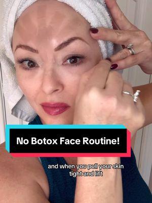 No Botox Face Routine! #castoroil #frankincence #menopauseeducator #antiaging #menopausesupport #over40skincare #menopauserelief #guasha #silicone #taping #botox #nobotox 