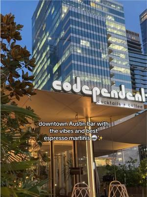 Codependent downtown has the best espresso martinis and bites downtown. It's perfect for drinks after work, girls nights, & date nights! 🪩✨ Have you been before?  #austintx #austintexas #atx #austintok #downtownaustinbars #austindowntown #codependent #codependentaustin #austinwithbree #downtownaustin #austintxtok #austinfinds #austinespressomartinis 