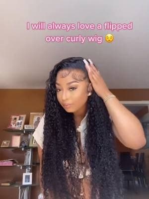 Always love a flip over curly wig              #fyp #wiginstall #lacewig #wighairstyles #curlywig #westkisshair #westkisswig